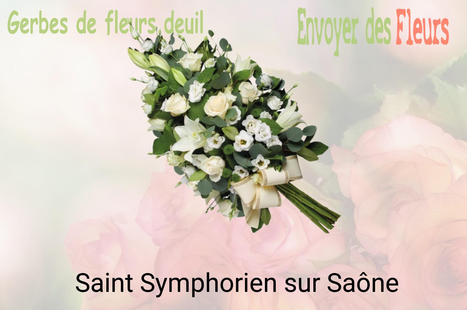 Gerbe de fleurs de deuil livrée à Saint-Symphorien-sur-Saône